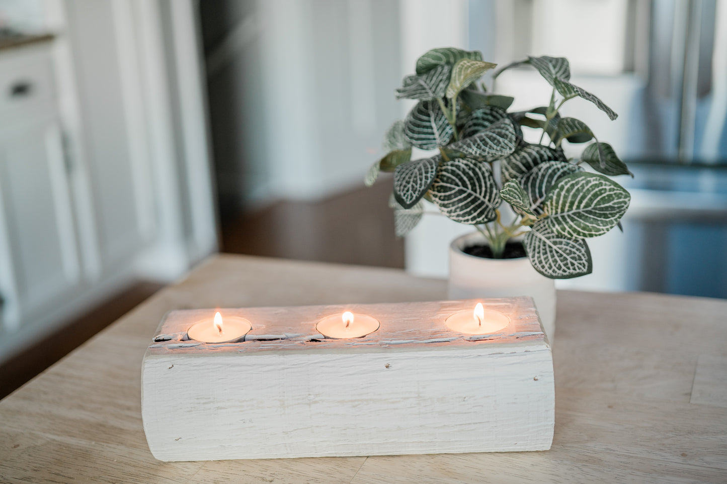 Trio Trio Collection - Handcrafted Wooden Tea Lights