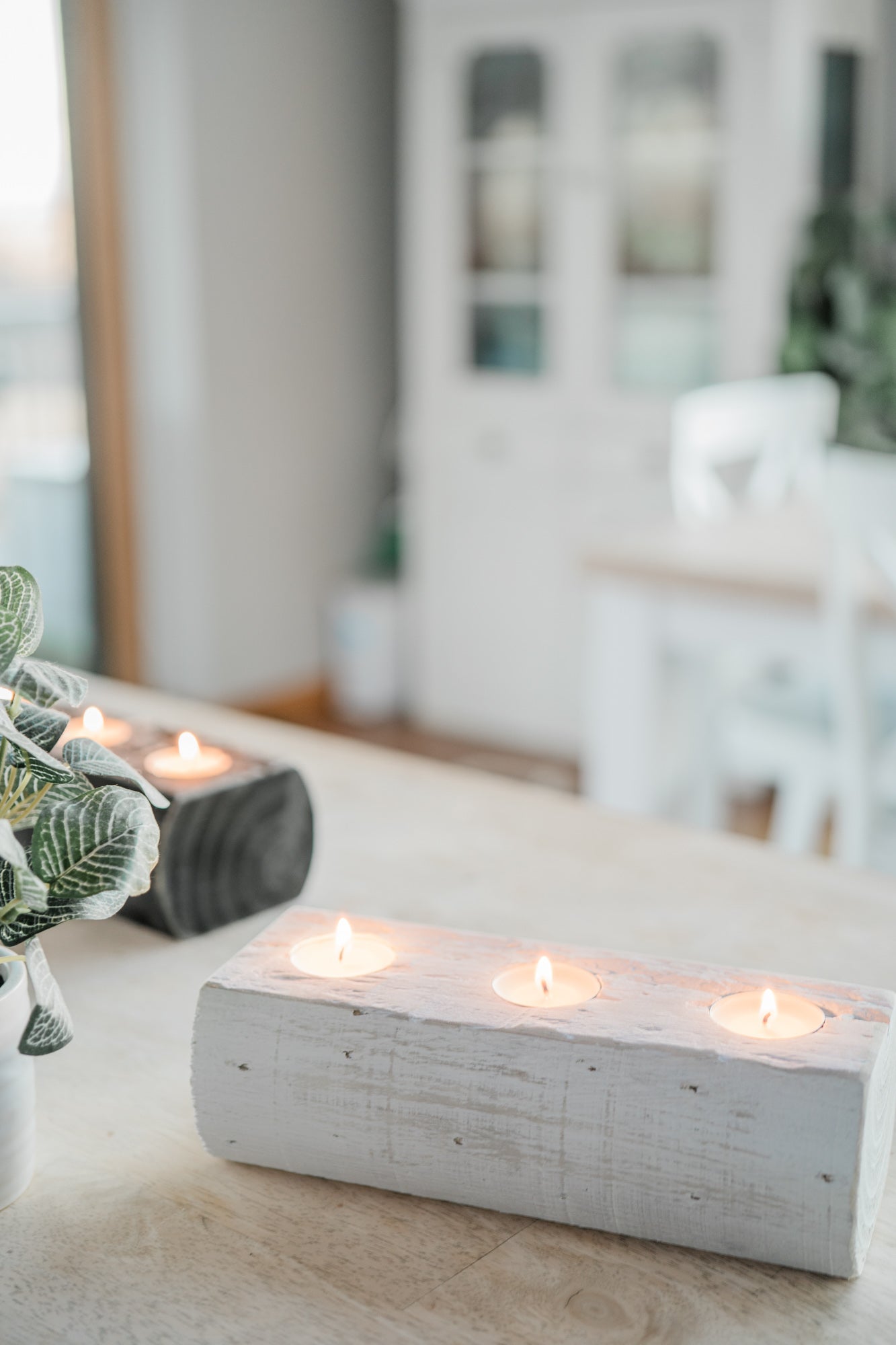 Trio Trio Collection - Handcrafted Wooden Tea Lights